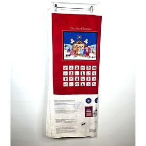 Christmas Follow The Star Nativity Advent Calendar And Ornaments Fabric Craft